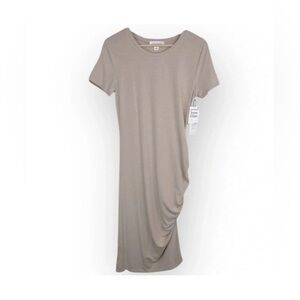 Treasure & Bond  Beige Short‎ Sleeve Dress NWT